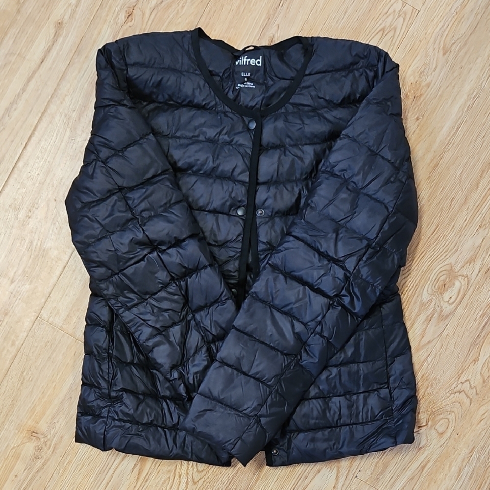 Wilfred Black Quilted Jacket